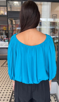 Mon Amour Top Turquoise