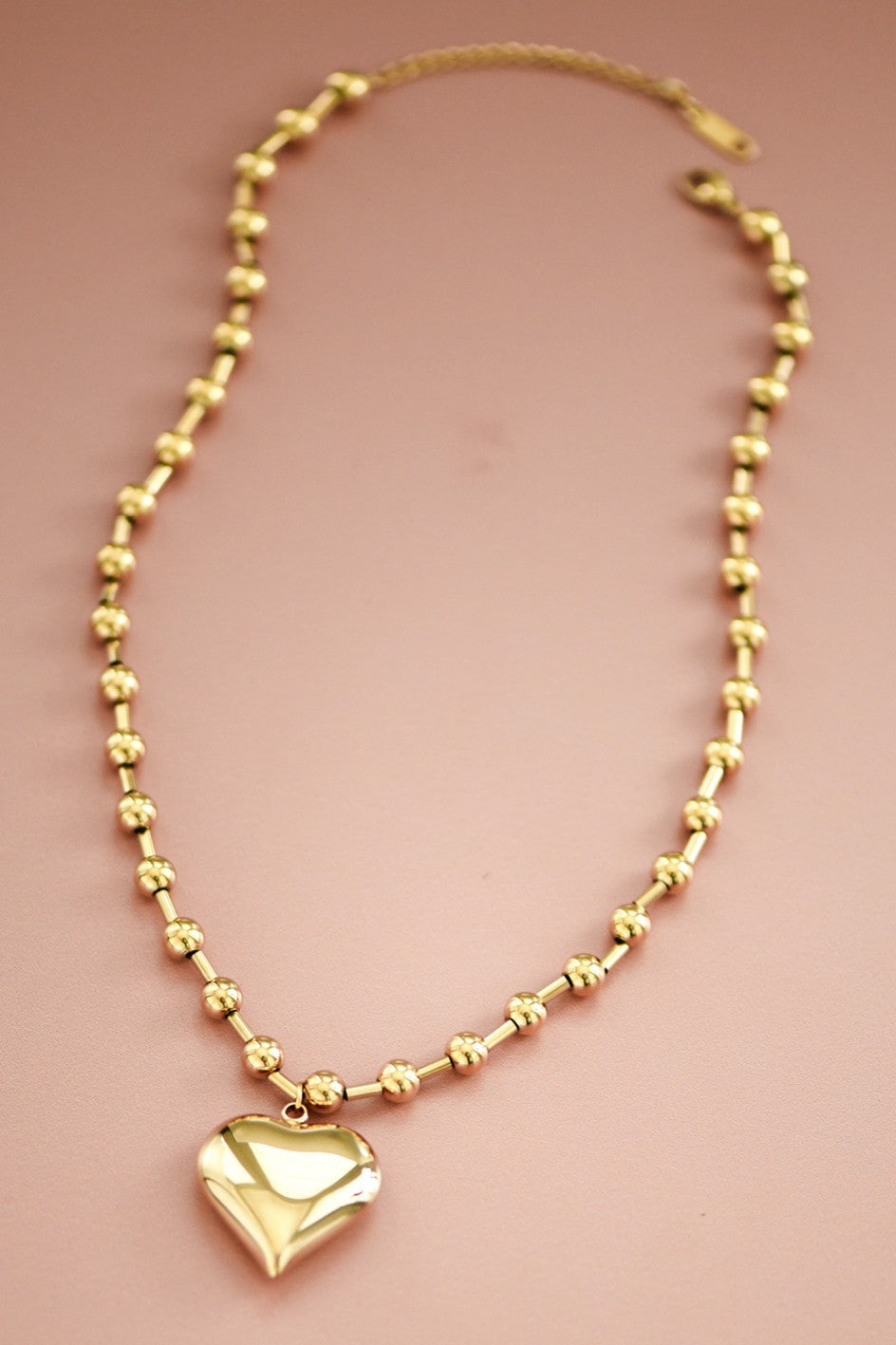 Chunky Heart Gold Plated