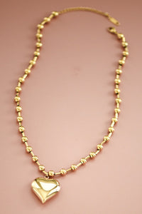 Chunky Heart Gold Plated