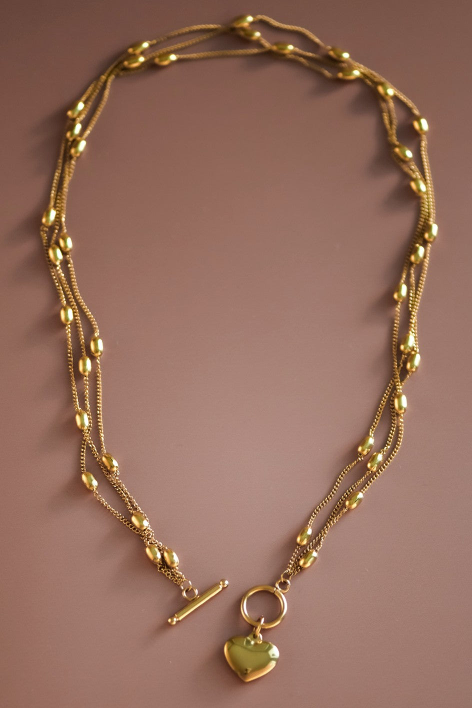 FMN191 Heart Toggle Gold Plated