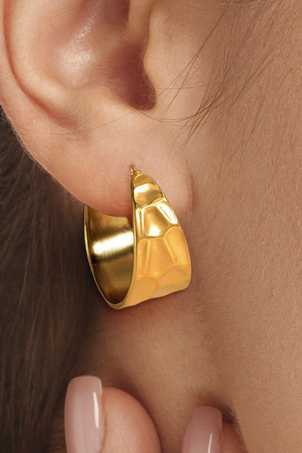 FME343 Hammered Gold Plated
