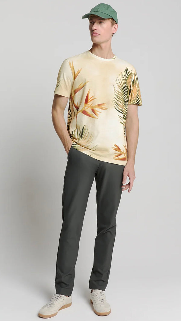 Knitted T Shirt Crewneck Sand