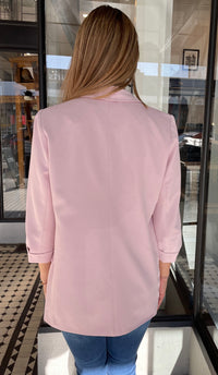 Bianca 3/4 Sleeve Blazer Pink
