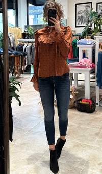 Camila Button Down Lace Blouse