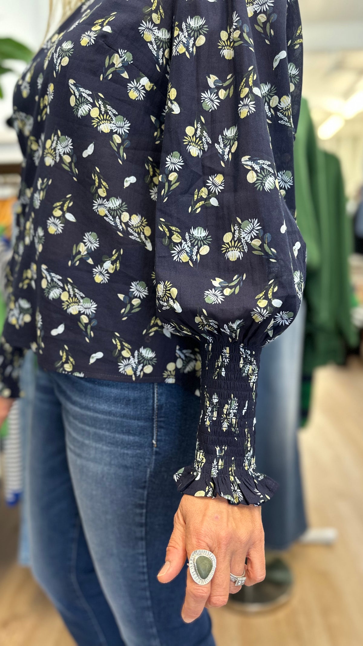 Timely Top Navy Zest