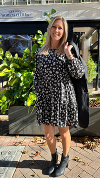 Dakota Mini Dress Black Floral