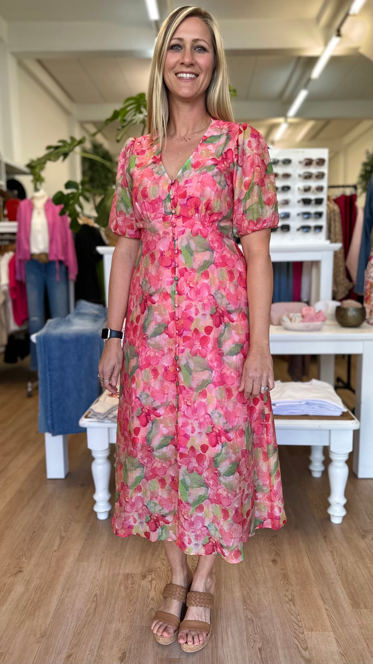 Cheerful Dress Canvas Bloom