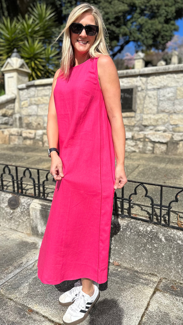 Zora Dress Fuchsia