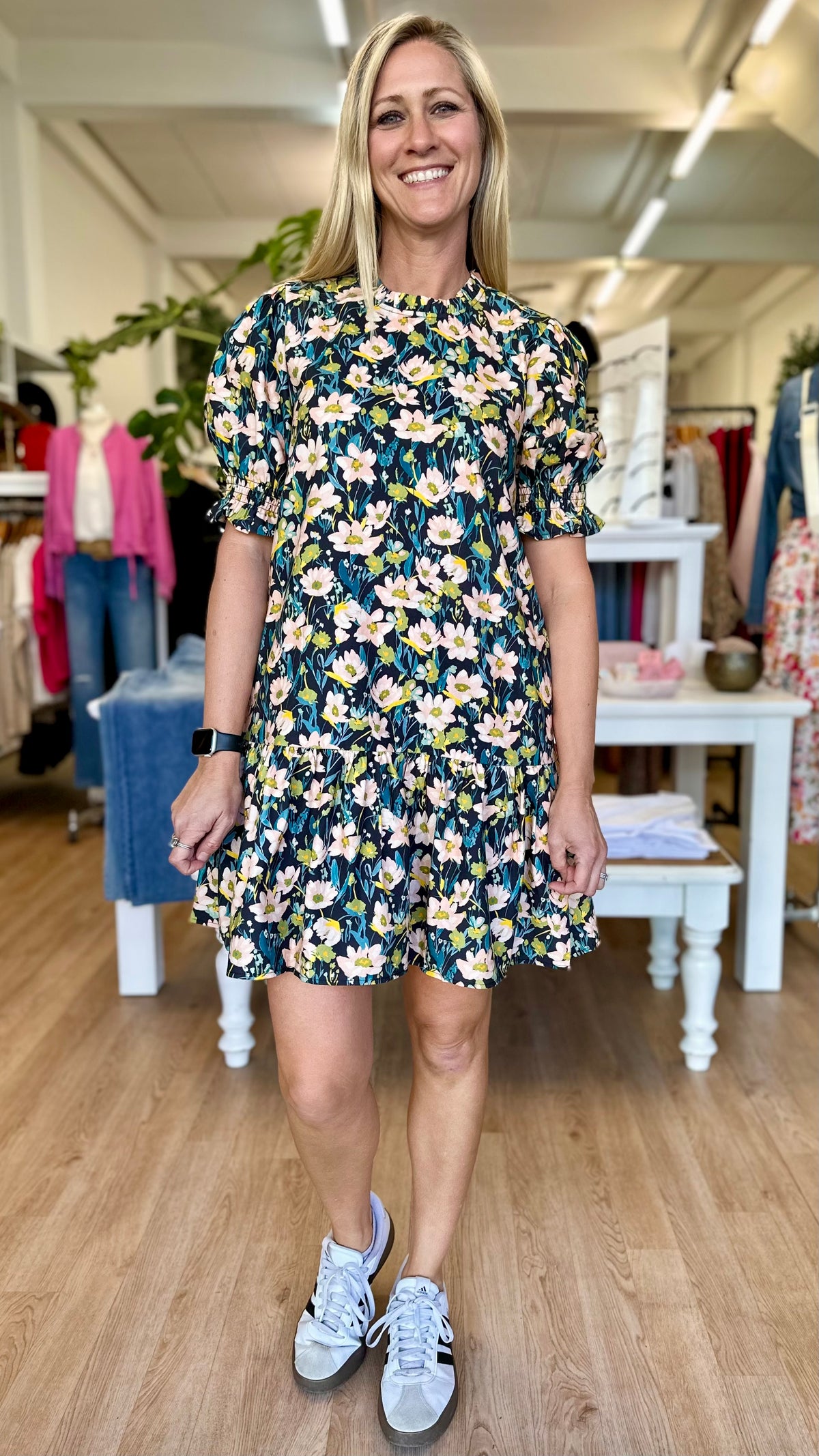 Impressionable Dress Midnight Bouquet