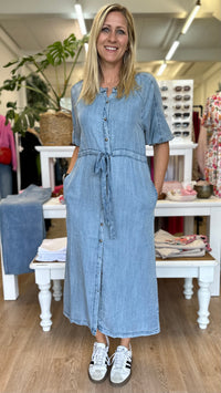 Austin Button Down Denim Dress