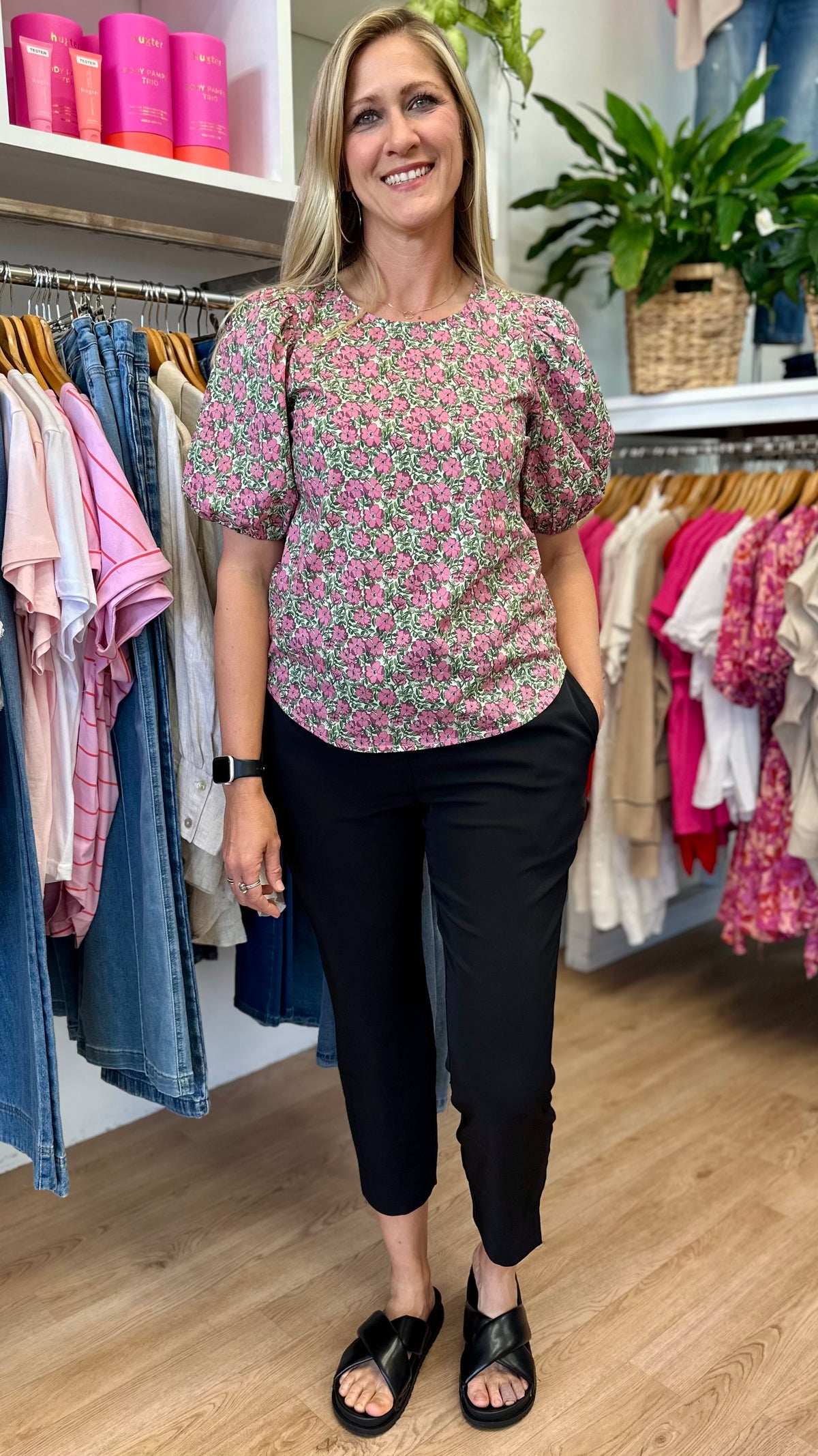 Relaxed Butterfly Carefree Top Rosemary