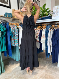 Julie Tiered Maxi Dress Black