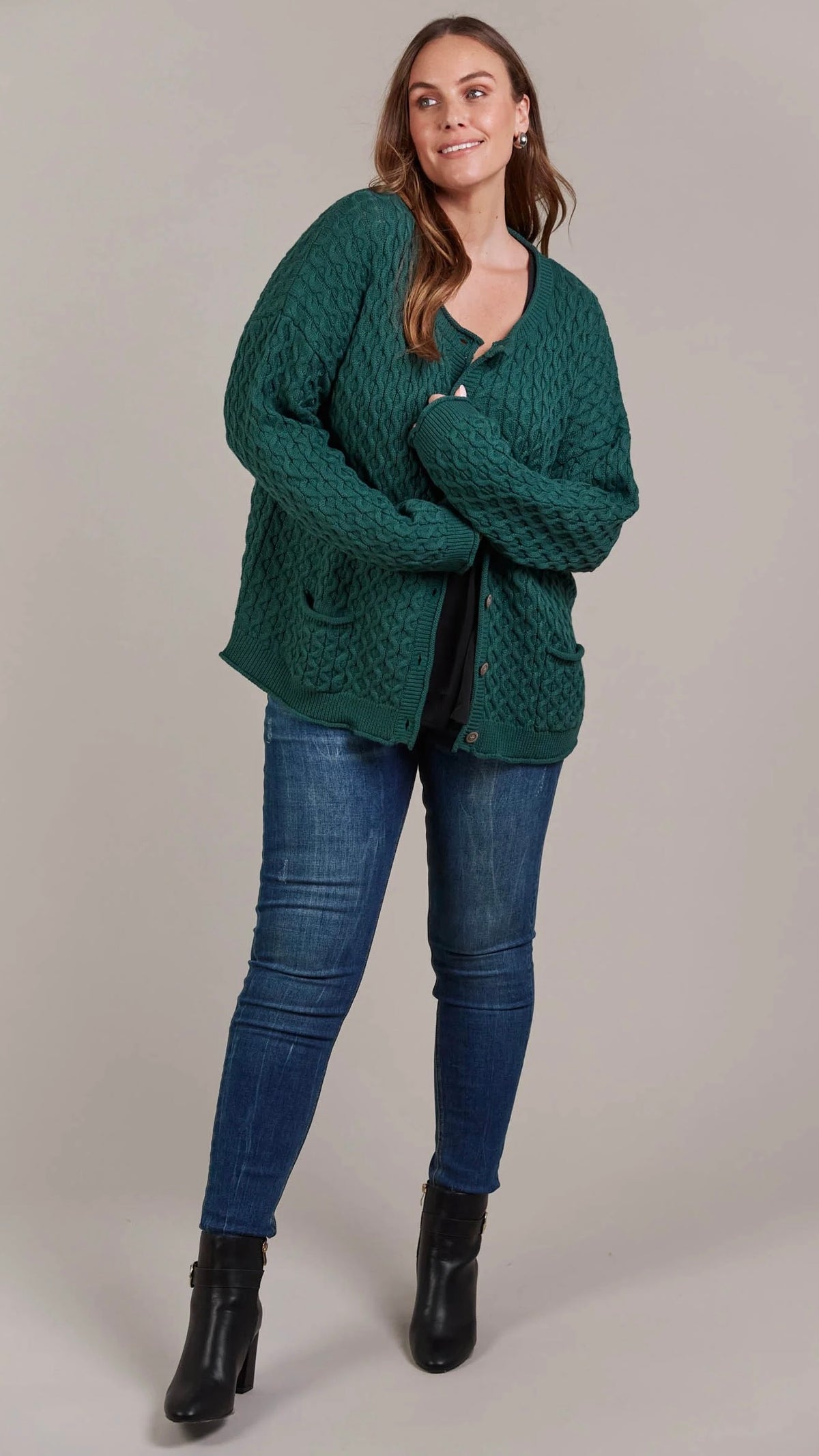 Naviva Cardigan Peacock