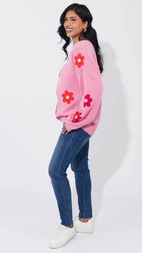Delphi Jumper - Chilli/Pink