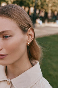 Heritage Satin Earring Silver Drop