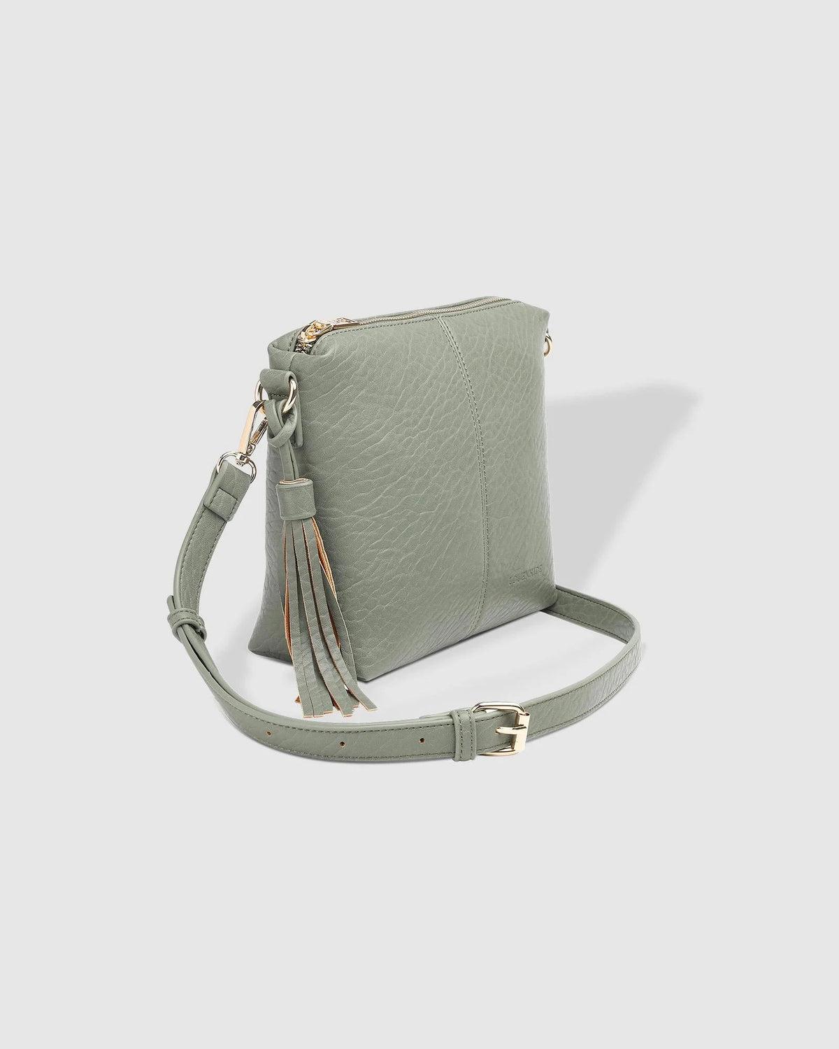 Kasey Textured Crossbody Bag Light Khaki