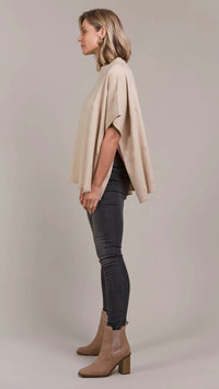 Masa Knit Poncho Ecru