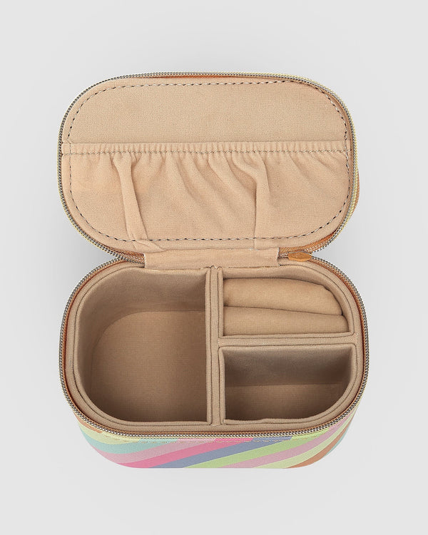 Olive Jewellery Box Pastel Stripe