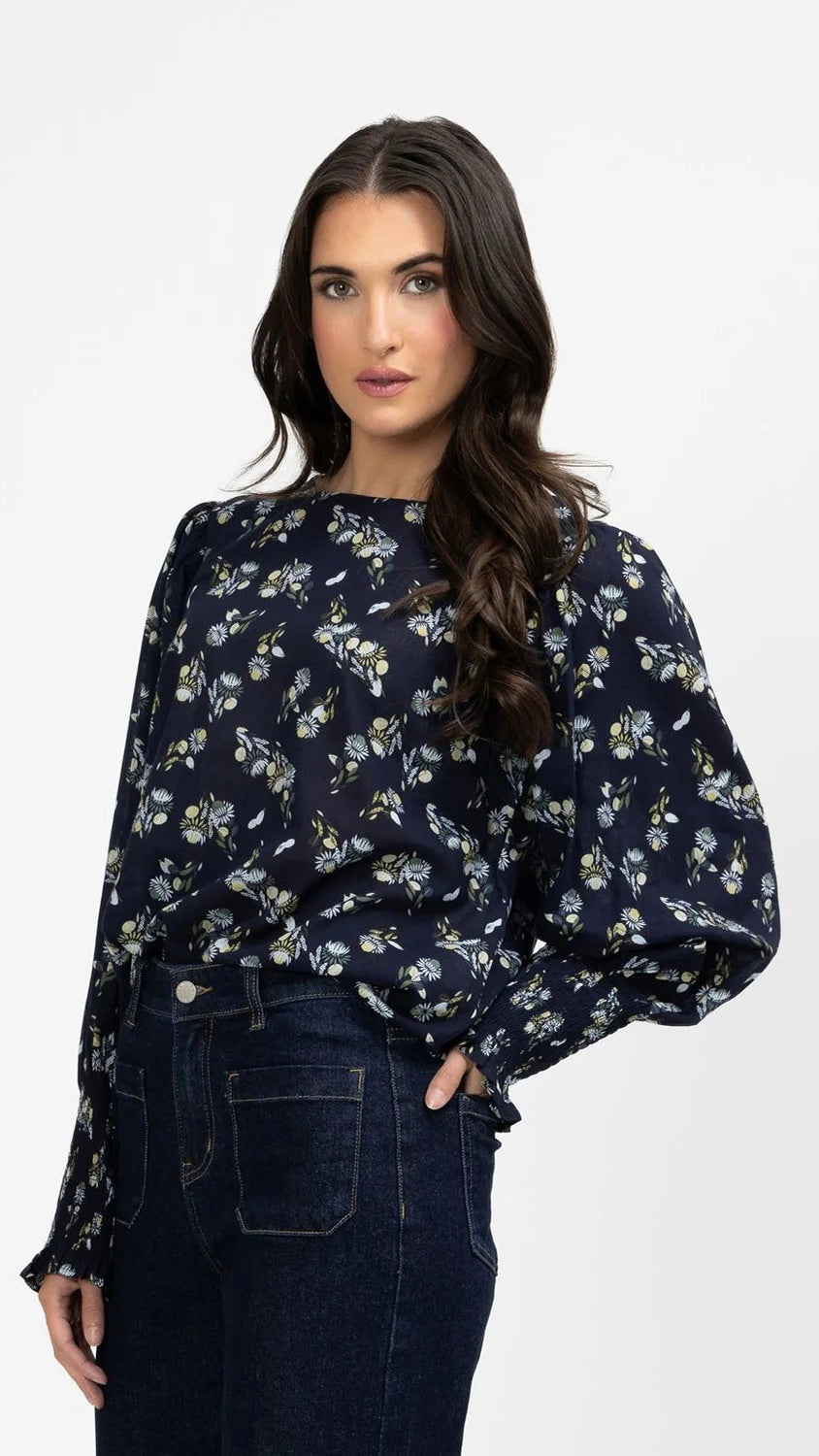 Timely Top Navy Zest
