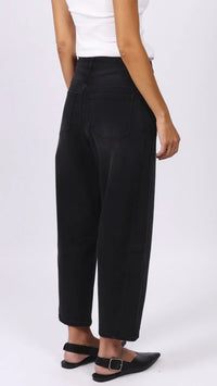 Monaco Toni Barrel Jeans Black