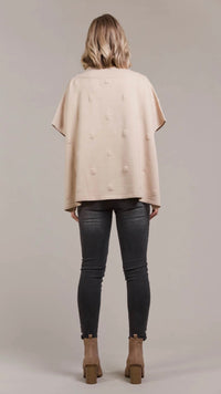 Masa Knit Poncho Ecru
