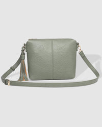 Kasey Textured Crossbody Bag Light Khaki