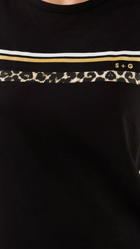 T-Shirt Icon Stripe Black