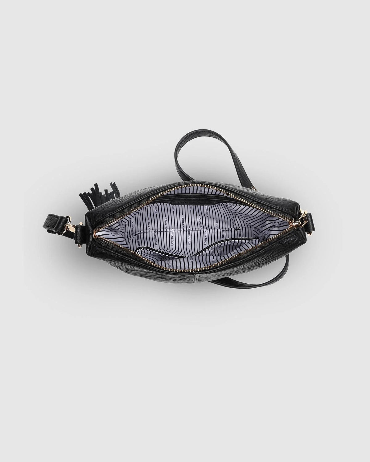 Kasey Textured Crossbody Bag Black