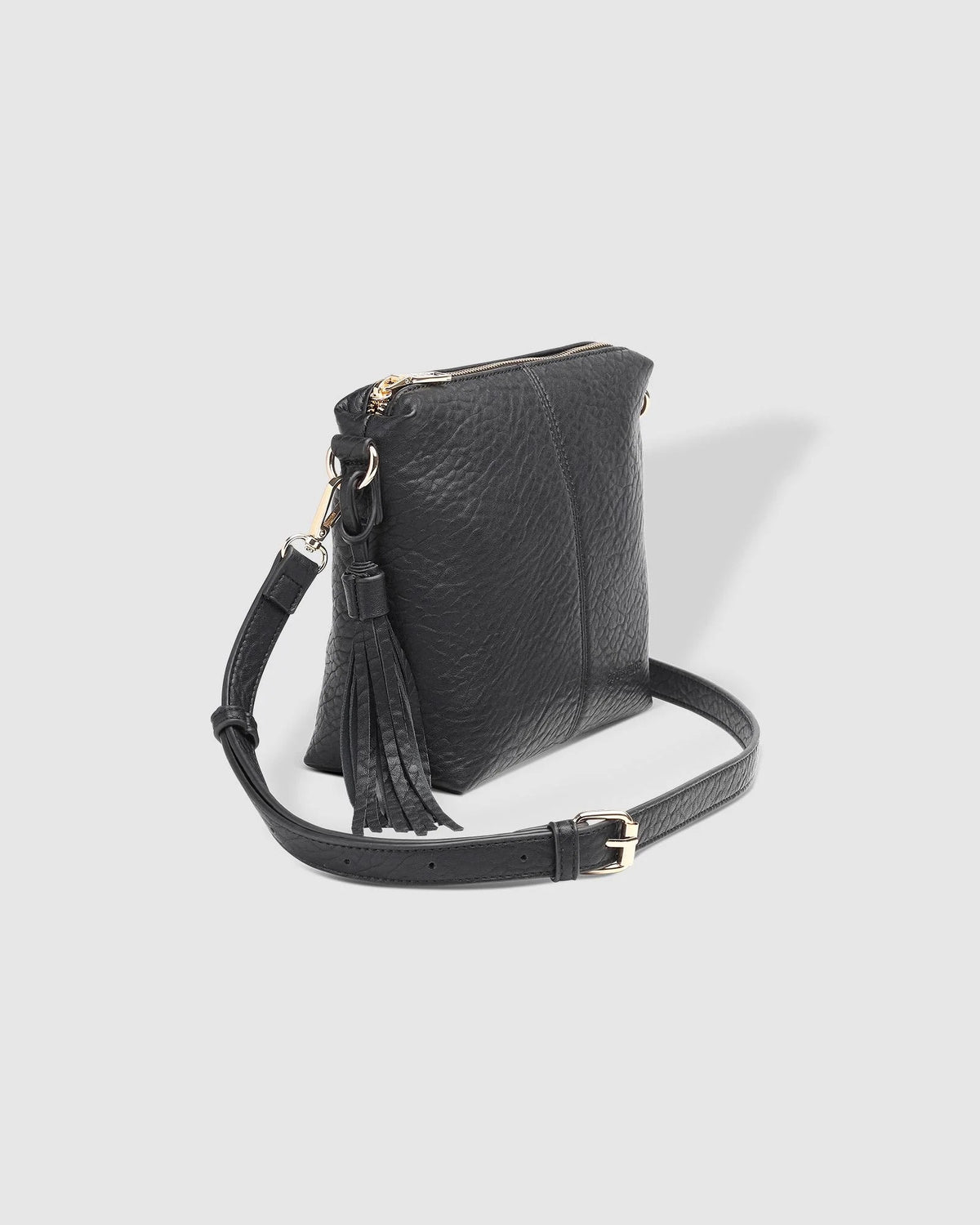 Kasey Textured Crossbody Bag Black