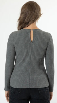 Holiday Top Grey