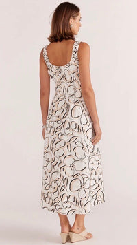 Amina Shirred Midi Dress