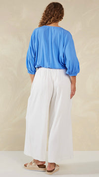 Palermo Drawstring Top Coast