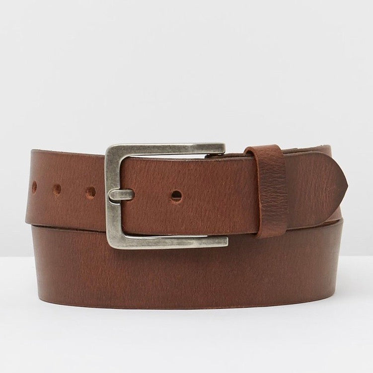 Billy Basic Leather Belt Tan
