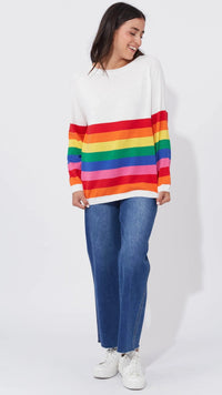 Florida Stripe Jumper Rainbow