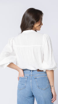 Celia Top White Lines