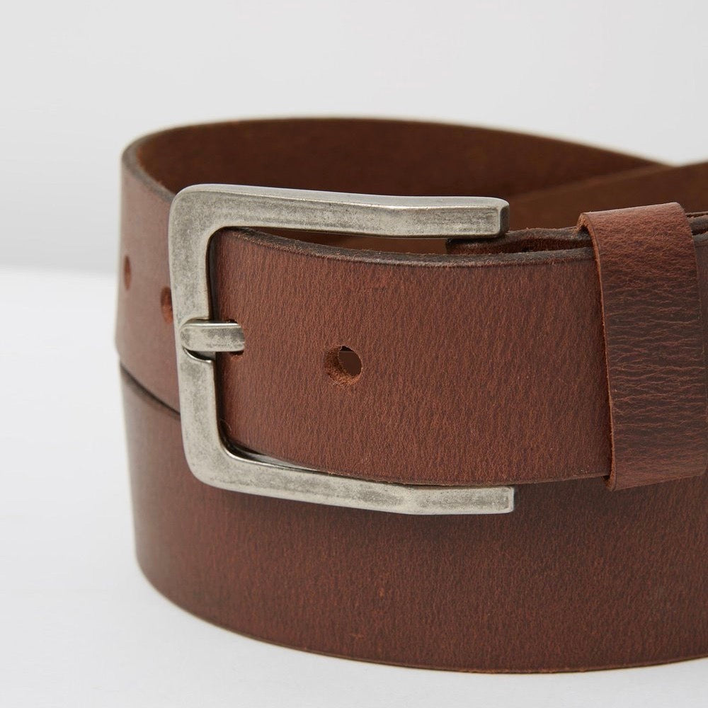 Billy Basic Leather Belt Tan