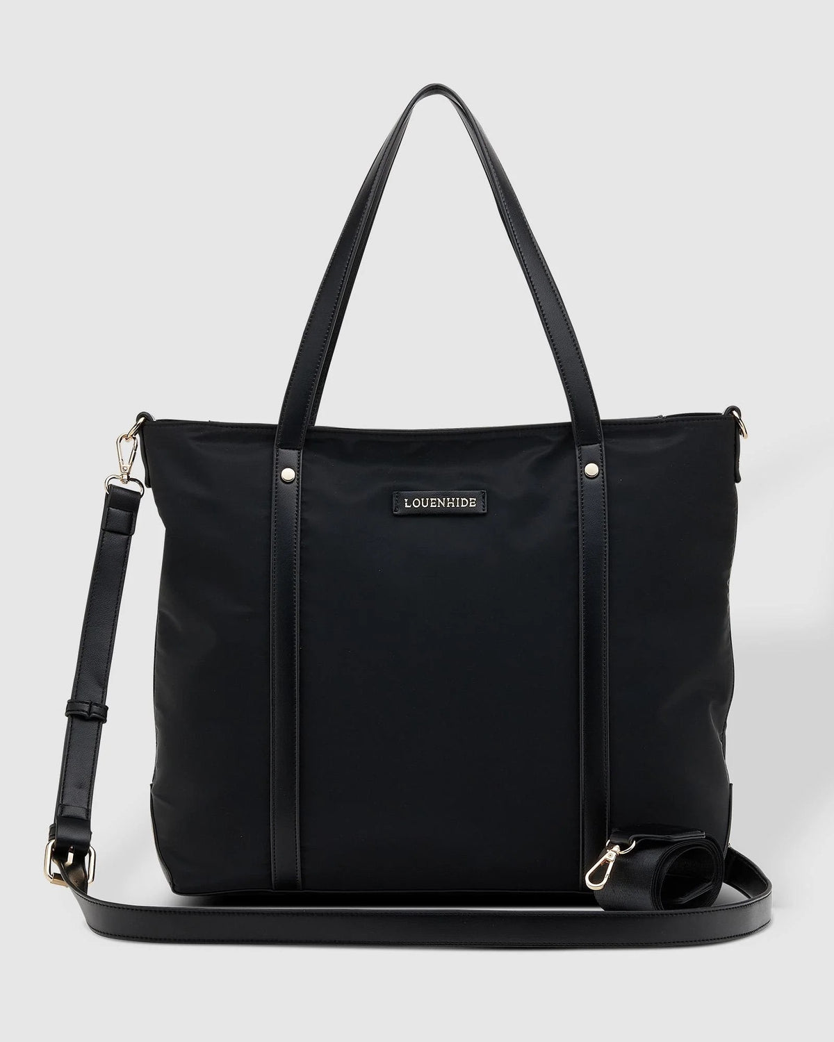 Nora Nylon Tote Bag Black