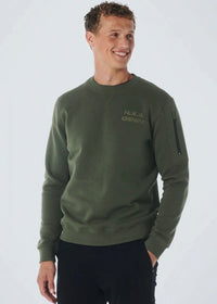 21130750 Crewneck Sweater Dark Green