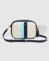 Ginger Canvas Crossbody Bag Cream Sky Blue