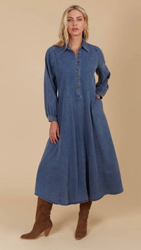 Freya Dress Denim