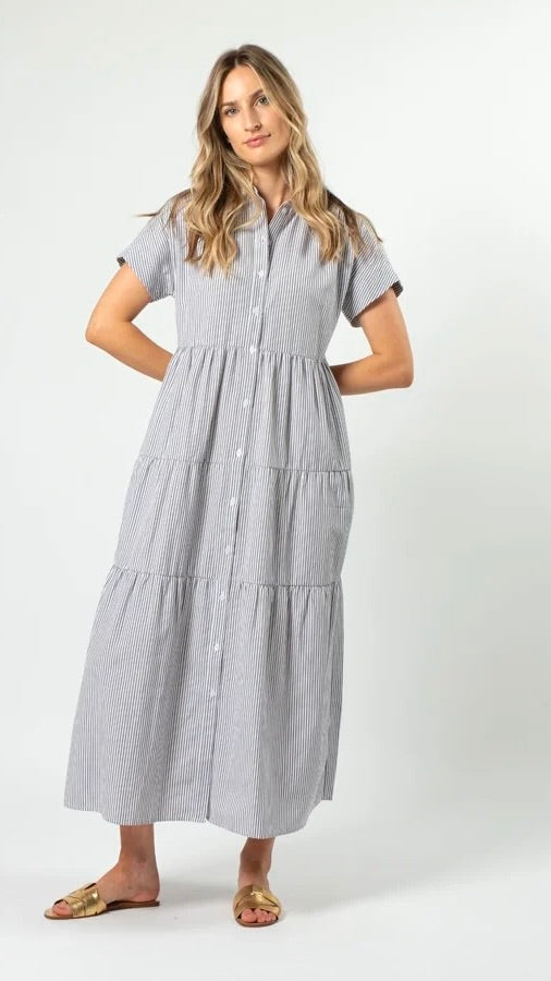 Penelope Dress Classic Stripe