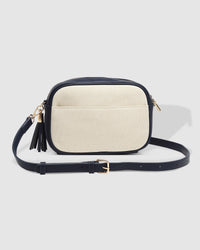 Ginger Canvas Crossbody Bag Cream Sky Blue