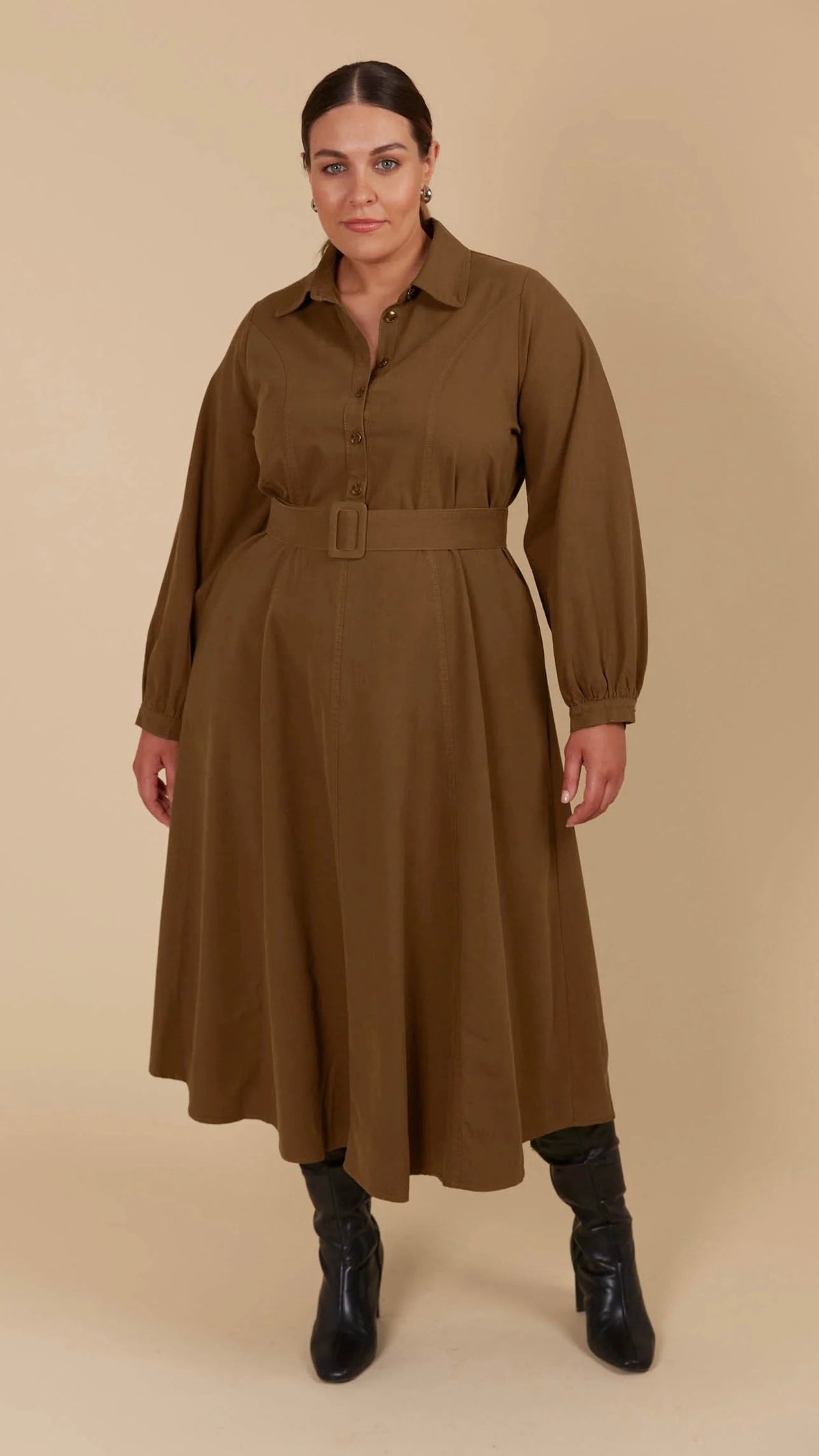 Freya Dress Toffee