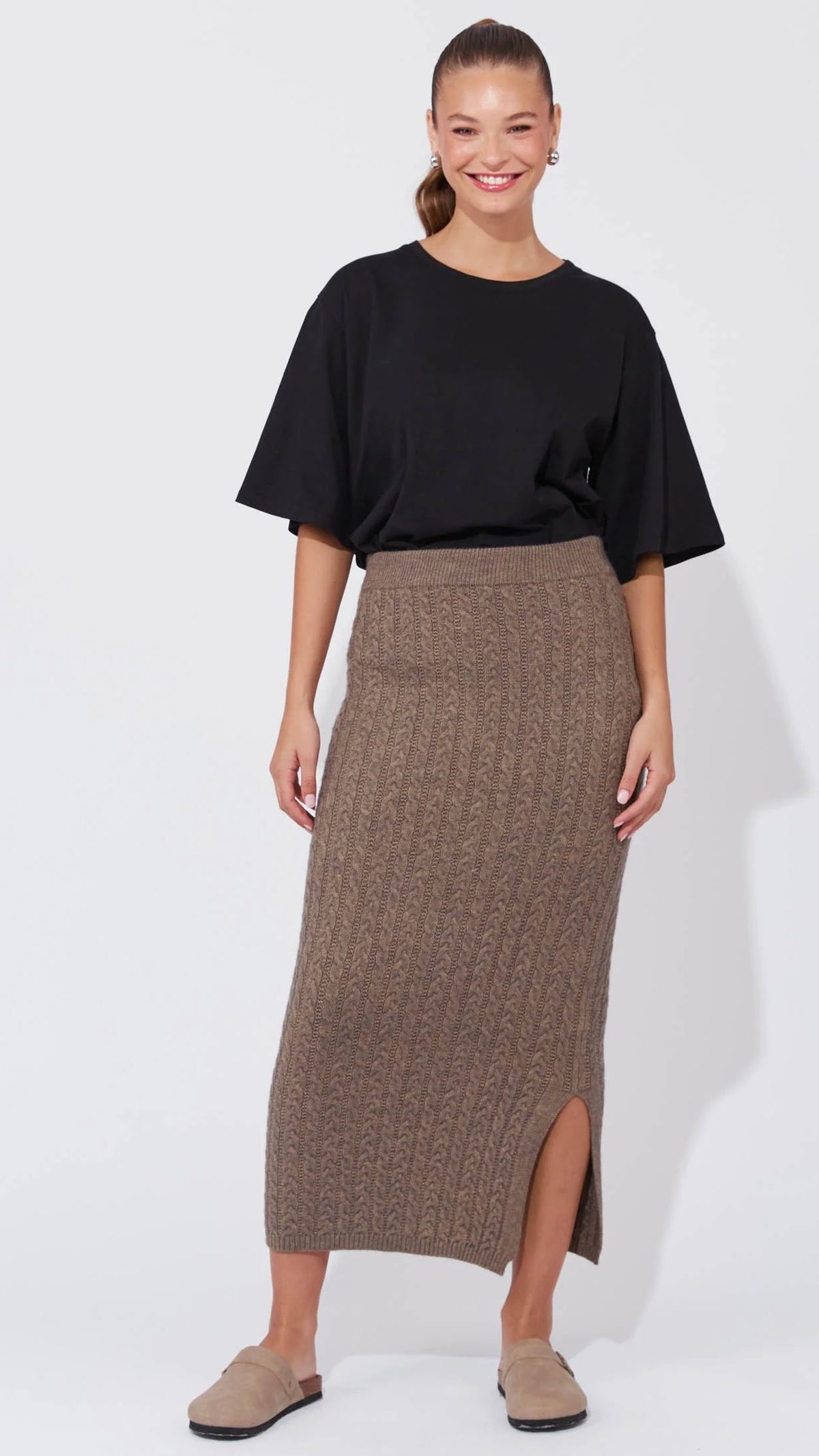 Cadiz Knit Skirt Marle