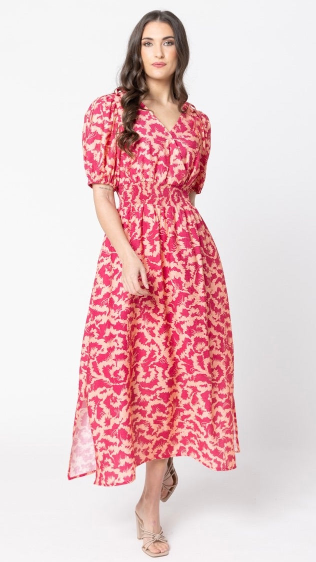 Skillfull SS Midi Dress Rosette Burst
