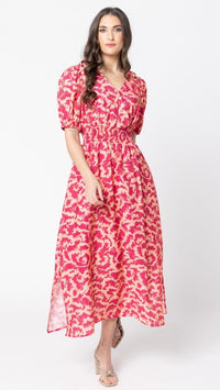 Skillfull SS Midi Dress Rosette Burst