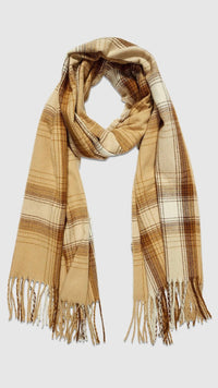 Oxford Scarf Plaid Camel