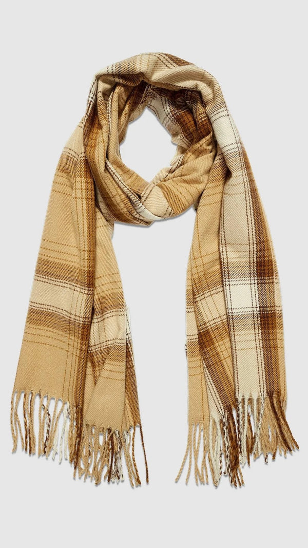 Oxford Scarf Plaid Camel