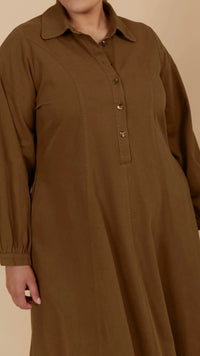 Freya Dress Toffee