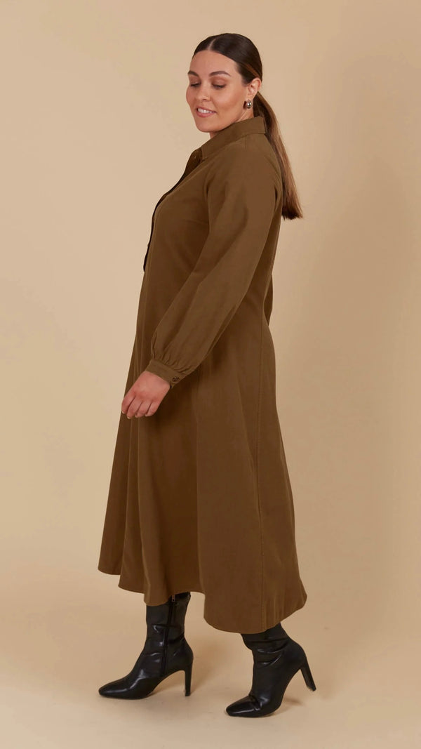 Freya Dress Toffee